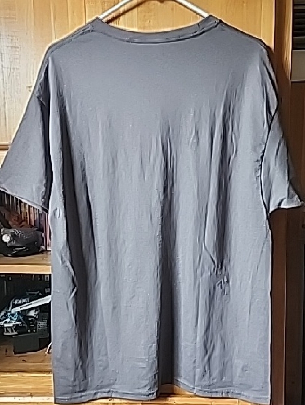 Hanes Men’s Short Sleeve Crewneck T-Shirt in Gray. Sz L - Picture 4 of 6
